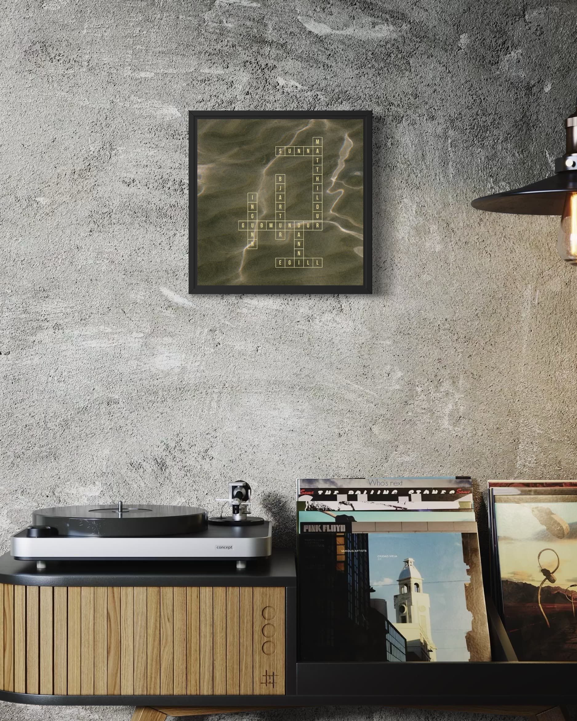 Example custom crossword poster design